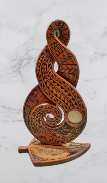21st Maori Twist with Maori and Samoan designs on a Fern Base
