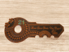  21st key Samoan Design with frangipani cut out and Tanoa