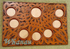 Carved Maori Frame with 7 photo spaces