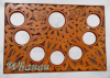 Carved Maori Frame with 7 photo spaces